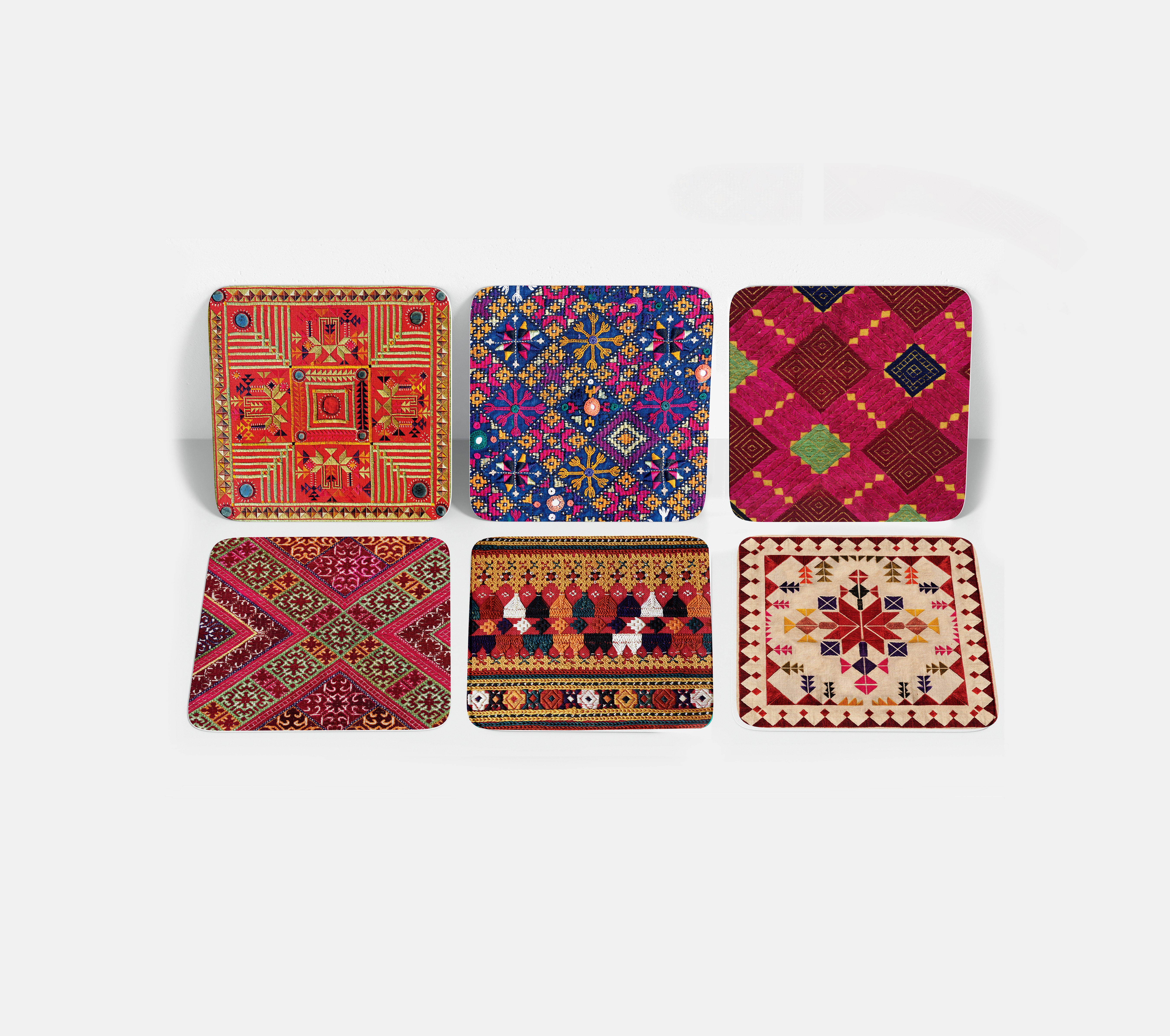 Set of 6 tea coasters